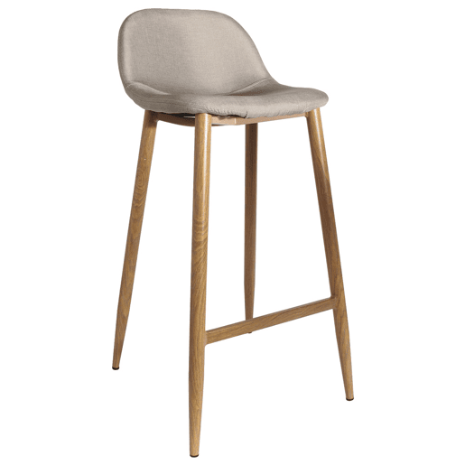 Banco de bar, Cor: Bege, Altura do assento: 73 cm