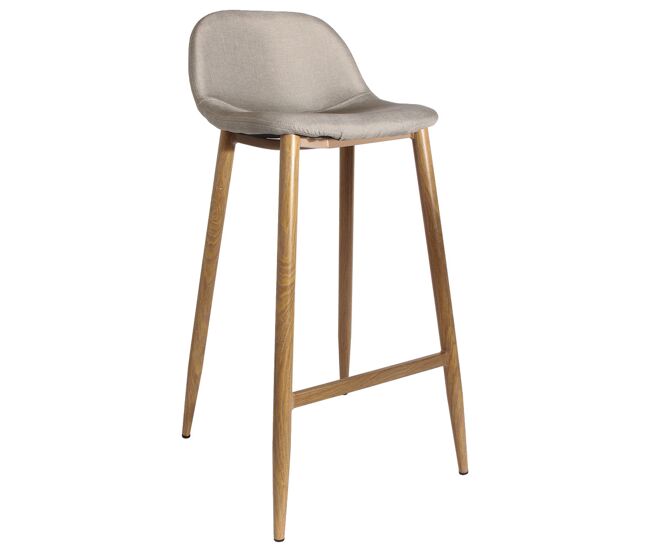 Taburete de bar, color: beige, altura del asiento: 73 cm