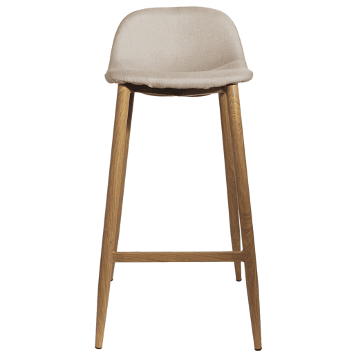 Banco de bar, Cor: Bege, Altura do assento: 73 cm