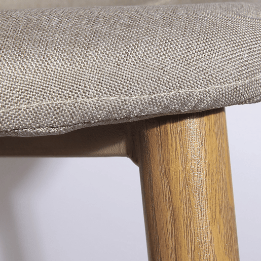 Banco de bar, Cor: Bege, Altura do assento: 73 cm