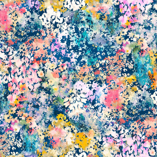 Capa de edredão FLORETTE azulfúcsiarosa 260x240 Cm