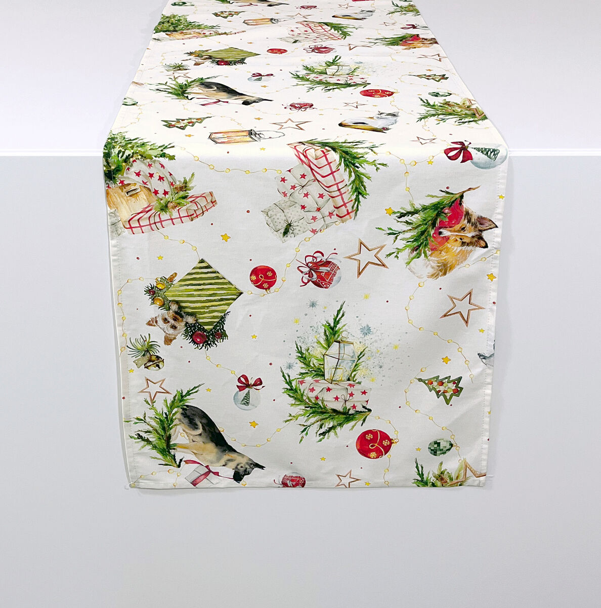 Camino de mesa de navidad puppies 50x150 cm