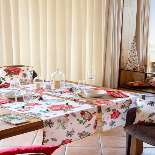 TAPETE DE MESA DE NATAL 50x150 cm