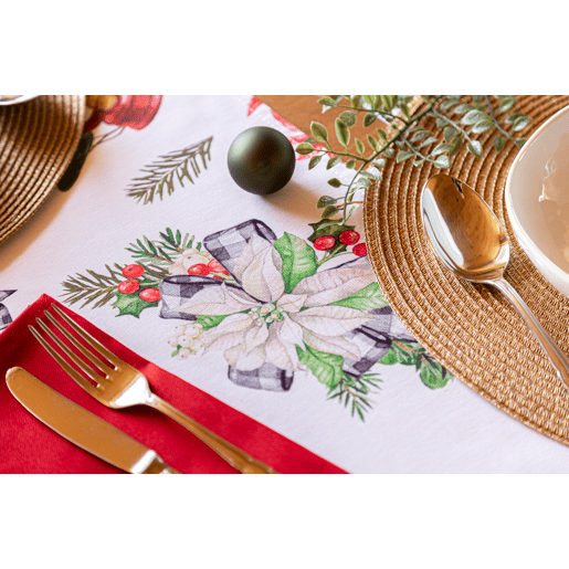 TAPETE DE MESA DE NATAL 50x150 cm