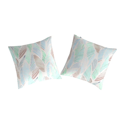 2 quadrados CANITO 65x65 cm - verde-água