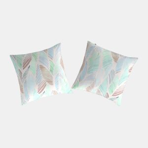 2 quadrados CANITO 65x65 cm - verde-água