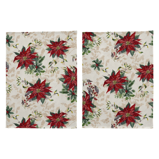 Pack de 2 panos cozinha Natal CHAMONIX