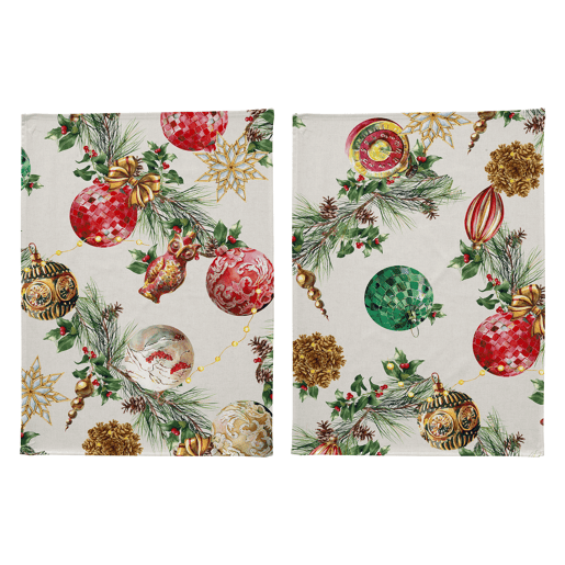 Pack de 2 panos cozinha Natal DECORATION
