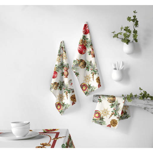 Pack de 2 panos cozinha Natal DECORATION