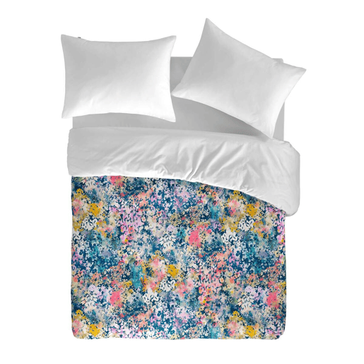 Capa de edredão FLORETTE azulfúcsiarosa 155x220 cm