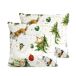 FUNDA DE COJIN DE TERCIOPELO DE NAVIDAD PUPPIES FUNDA DE COJIN DE TERCIOPELO DE NAVIDAD PUPPIES Blanco