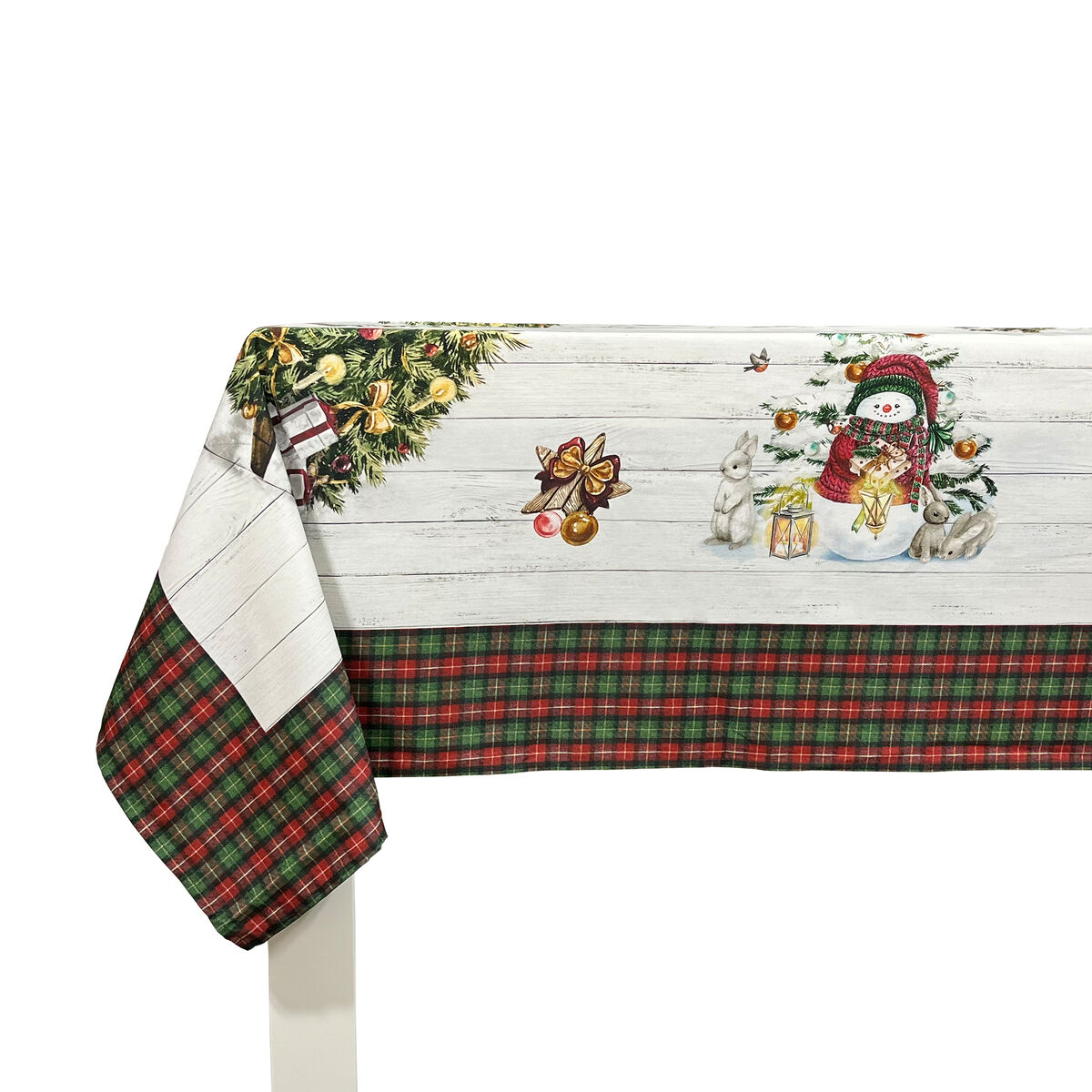 Mantel de navidad holly jolly 150x200 cm