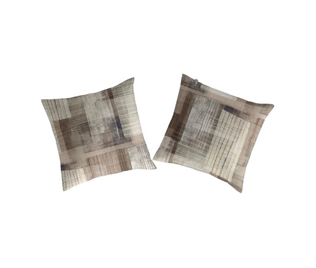 2 cuadrantes cuadri 65x65 cm marrón