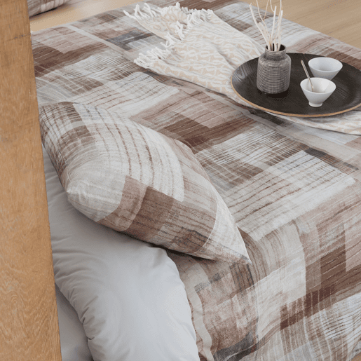 2 quadrantes CUADRI 65x65 cm castanho