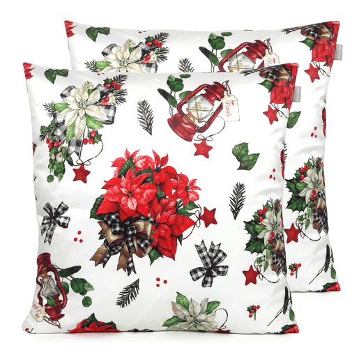 Fronha de almofada de veludo de Natal RIBBON