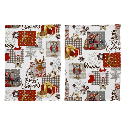 Pack de 2 panos cozinha Natal NAIVE