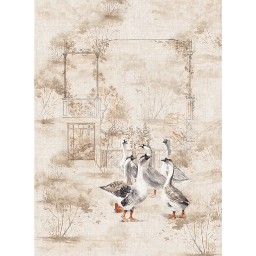 Conjunto de 4 panos de cozinha OCAS cinzentoazul 50x70 cm