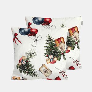Fronha de almofada de veludo de Natal PRESENTS