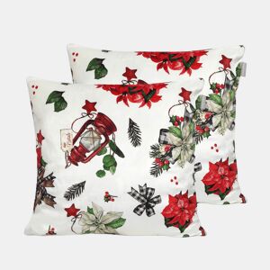 CAPA DE ALMOFADA DE VELUDO COM FIBRA DE NATAL 45x45 cm (2)