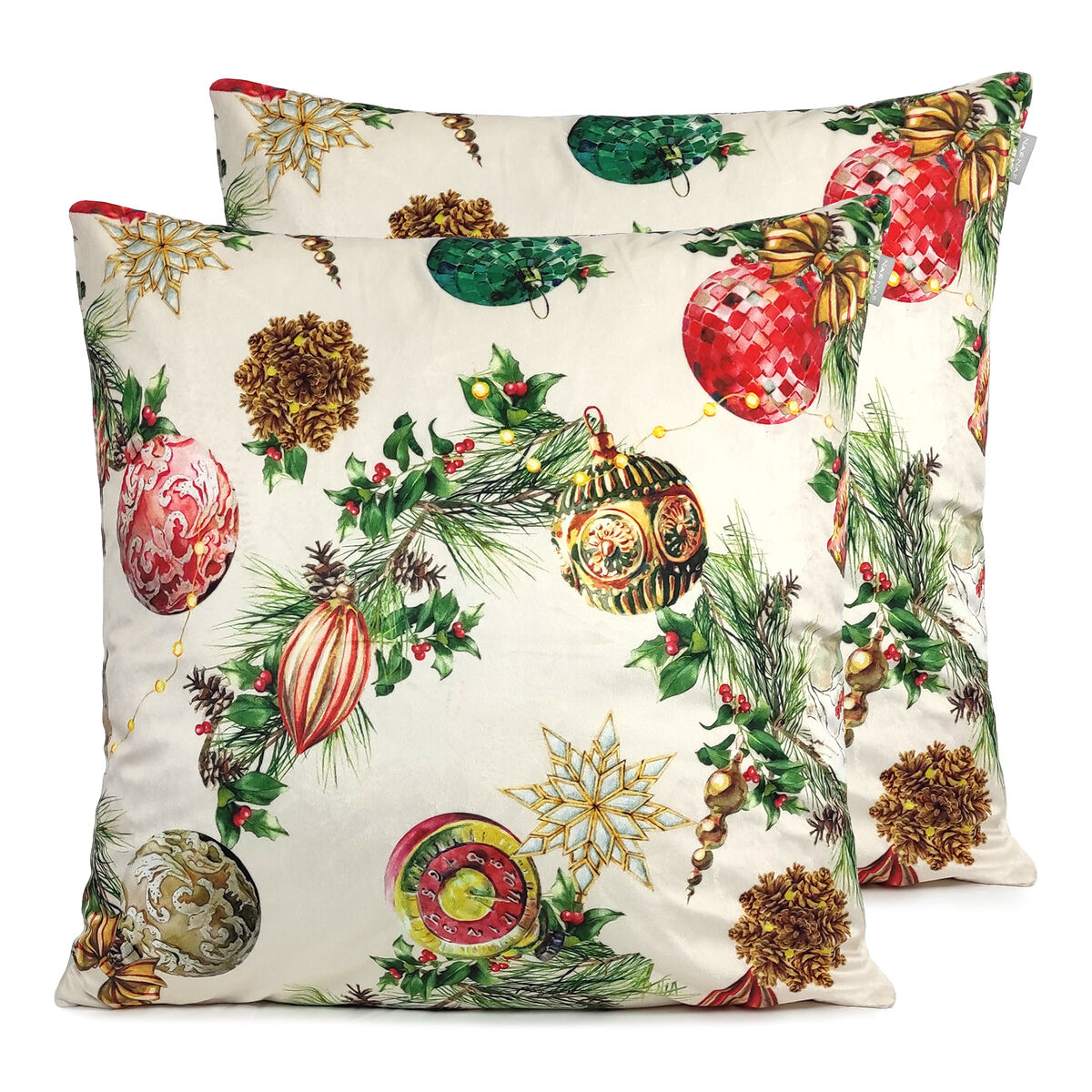 FUNDA DE COJIN DE TERCIOPELO DE NAVIDAD DECORATION