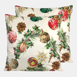 FUDNA DE DECORAÇÃO DE NATAL ALMOFADA DE VELUDO 60x60 cm (2)