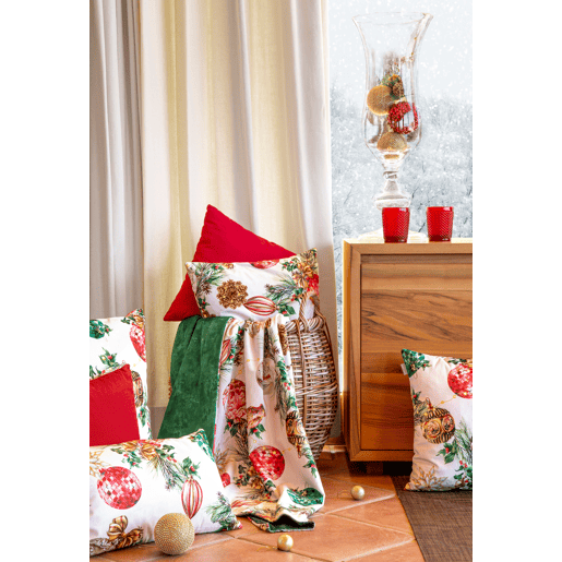 FUDNA DE DECORAÇÃO DE NATAL ALMOFADA DE VELUDO 60x60 cm (2)