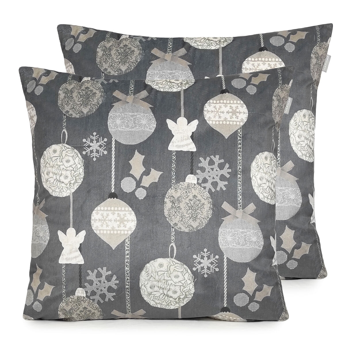 FUNDA DE COJIN DE TERCIOPELO DE NAVIDAD RUSTIC