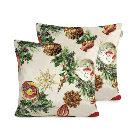 FUDNA DE DECORAÇÃO DE NATAL ALMOFADA DE VELUDO 45x45 cm (2)