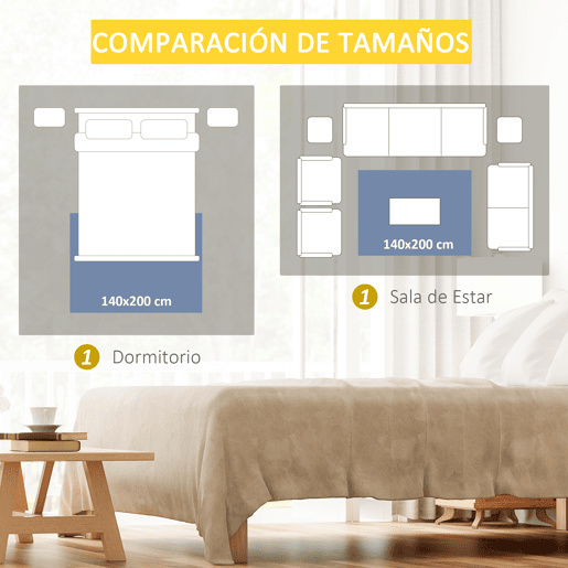 HOMCOM Tapete de Sala de Estar Moderno 230x160cm Tapete Geométrico com Base Antiderrapante para Dormitório Escritório Estúdio Multicor