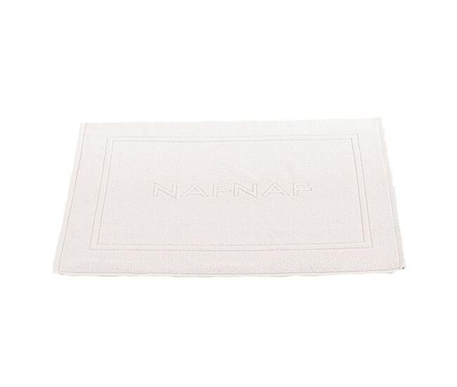 Alfombra de baño casual blanco 50x80 cm