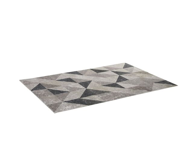 Homcom alfombra de salón moderna terciopelo diamante 230x160 cm alfombra geométrica con base antideslizante para dormitorio oficina estudio multicolor