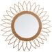 Espejo De Ratán De Sol Con Diseño Afilado Por La Parte Exterior 50x50 Espejo De Ratán De Sol Con Diseño Afilado Por La Parte Exterior 50x50 Beige