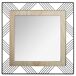 Espejo Cuadrado De Metal Y Madera 45x45 Espejo Cuadrado De Metal Y Madera 45x45 Negro