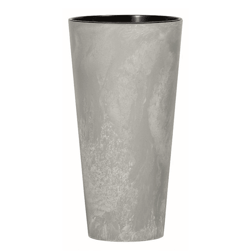 Prosperplast Tubus Slim Efeito de plástico com depósito de cor de cimento, 76,2 (alto) x 40 (largura) x 40 (profundo) cms