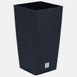 Vaso Rato 35 L com inserção 28,7 x 28,7 x 55 cm em cor antracite
