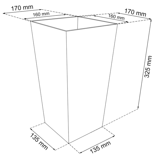 Vaso Rato 7,2 litros 17 X 17 X 32,4 CM Vaso Rato 7,2 litros 17 X 17 X 32,4 CM