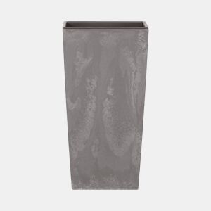 Pote alto 19 l Prosperplast Urbi Square Effect of Plastic with Crenhe Grey Deposit, 44,9 (alto) x 24 (largura) x 24 (profundo) cms