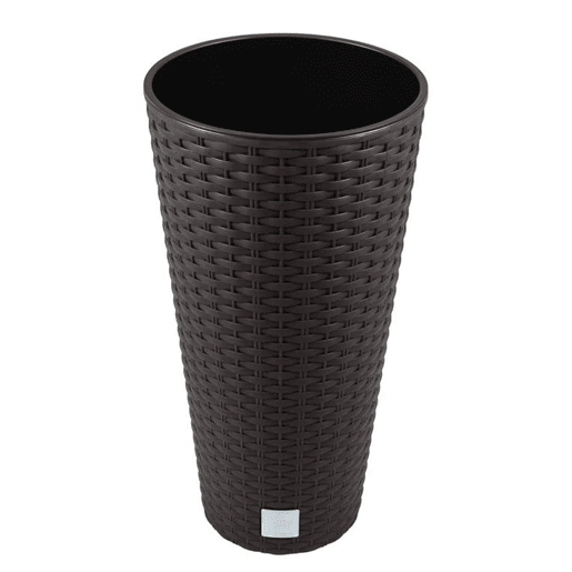 Vaso Rato 64 litros com 40 x 40 x 76,3 cm na cor ocre escura