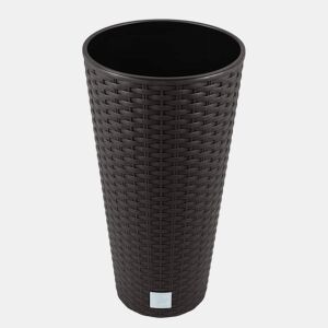Vaso Rato 64 litros com 40 x 40 x 76,3 cm na cor ocre escura