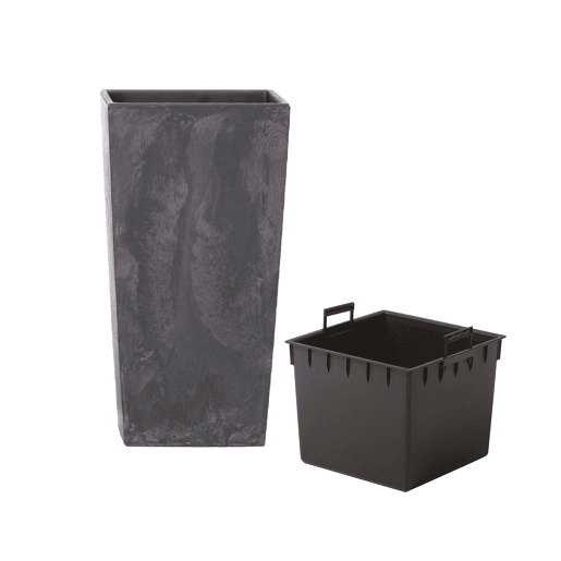 Pote alto 16,3 l Prosperplast Urbi Square Effect of Plastic with Tank em antracite, 42 (alto) x 22 (largura) x 22 (profundo) CMS Pote alto 16,3 l Prosperplast Urbi Square Effect of Plastic with Tank em antracite, 42 (alto) x 22 (largura) x 22 (profundo) CMS