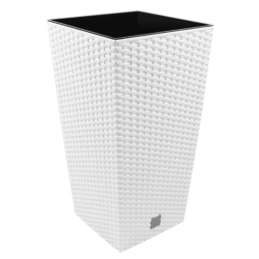 Vaso Rato de 49 L com Inserção 32 x 32 x 61 cm em branco