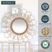 Espejo Flor De Ratán D56 56x56 Espejo Flor De Ratán D56 56x56 Beige