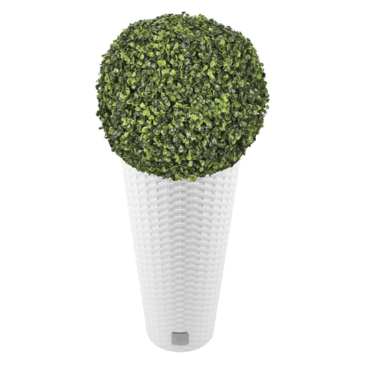 Set de Vaso Rato 27 L Conjunto com inserção 30 x 30 x 57,2 cm em branco + diâmetro da bola de lança 36 cm Set de Vaso Rato 27 L Conjunto com inserção 30 x 30 x 57,2 cm em branco + diâmetro da bola de lança 36 cm