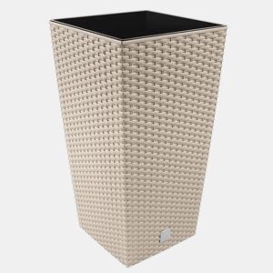 Vaso Rato 91,5 litros com inserção 40 x 40 x 75 cm na cor mocca