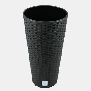 Vaso Rato 15,5 litros 25 x 25 x 47,6 cm em cor antracite