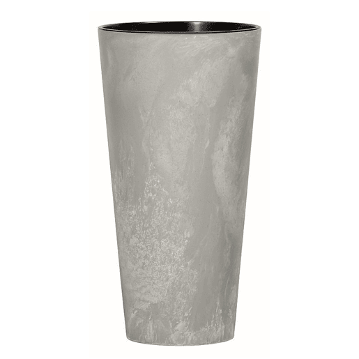 Prosperplast Tubus Slim Efeito de plástico com depósito de cor de cimento, 57,2 (alto) x 30 (largura) x 30 (profundo) cms