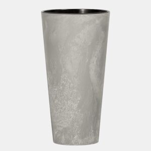 Prosperplast Tubus Slim Efeito de plástico com depósito de cor de cimento, 57,2 (alto) x 30 (largura) x 30 (profundo) cms