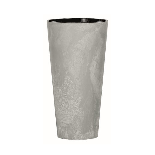 Prosperplast Tubus Slim Efeito de plástico com depósito de cor de cimento, 28,6 (alto) x 15 (largura) x 15 (profundo) CMS