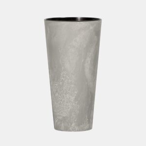 Prosperplast Tubus Slim Efeito de plástico com depósito de cor de cimento, 28,6 (alto) x 15 (largura) x 15 (profundo) CMS