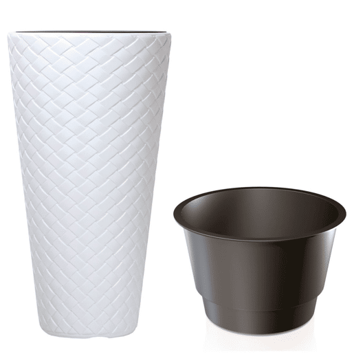 Vaso Slim Macero 57L, Com depósito, dimensões (mm) 400x400x780, cor branca